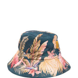 Cappello a secchiello in tela stampata in blu Zimmermann - donna 