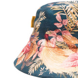 Cappello a secchiello in tela stampata in blu Zimmermann - donna 