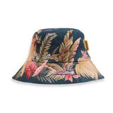 Cappello a secchiello in tela stampata in blu Zimmermann - donna 