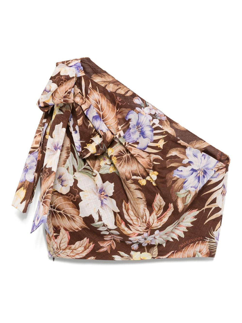 Top Coco monospalla in marrone Zimmermann - donna 