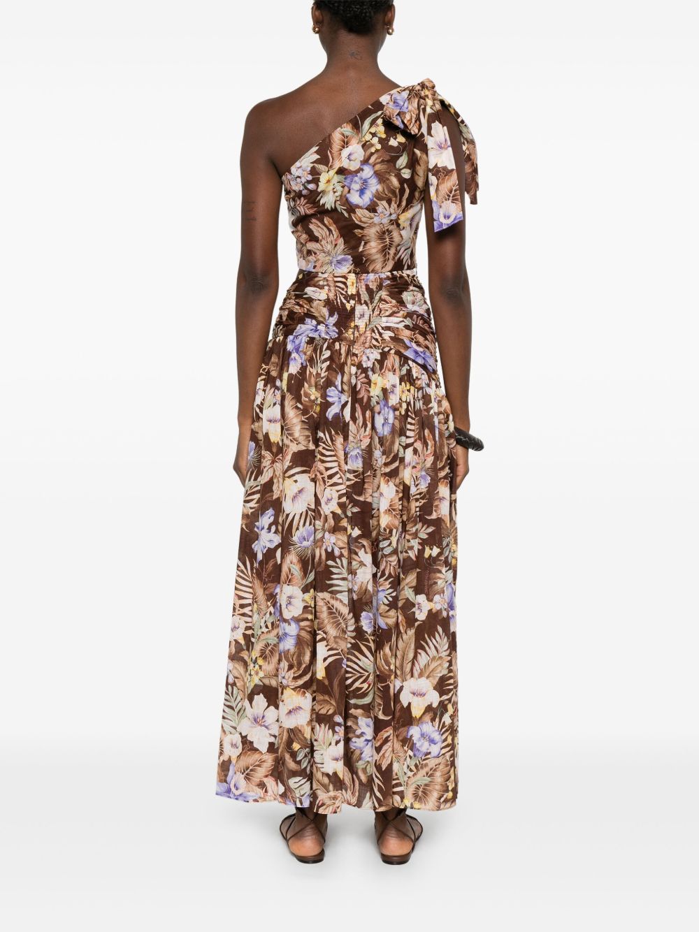 Top Coco monospalla in marrone Zimmermann - donna 