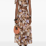 Top Coco monospalla in marrone Zimmermann - donna 