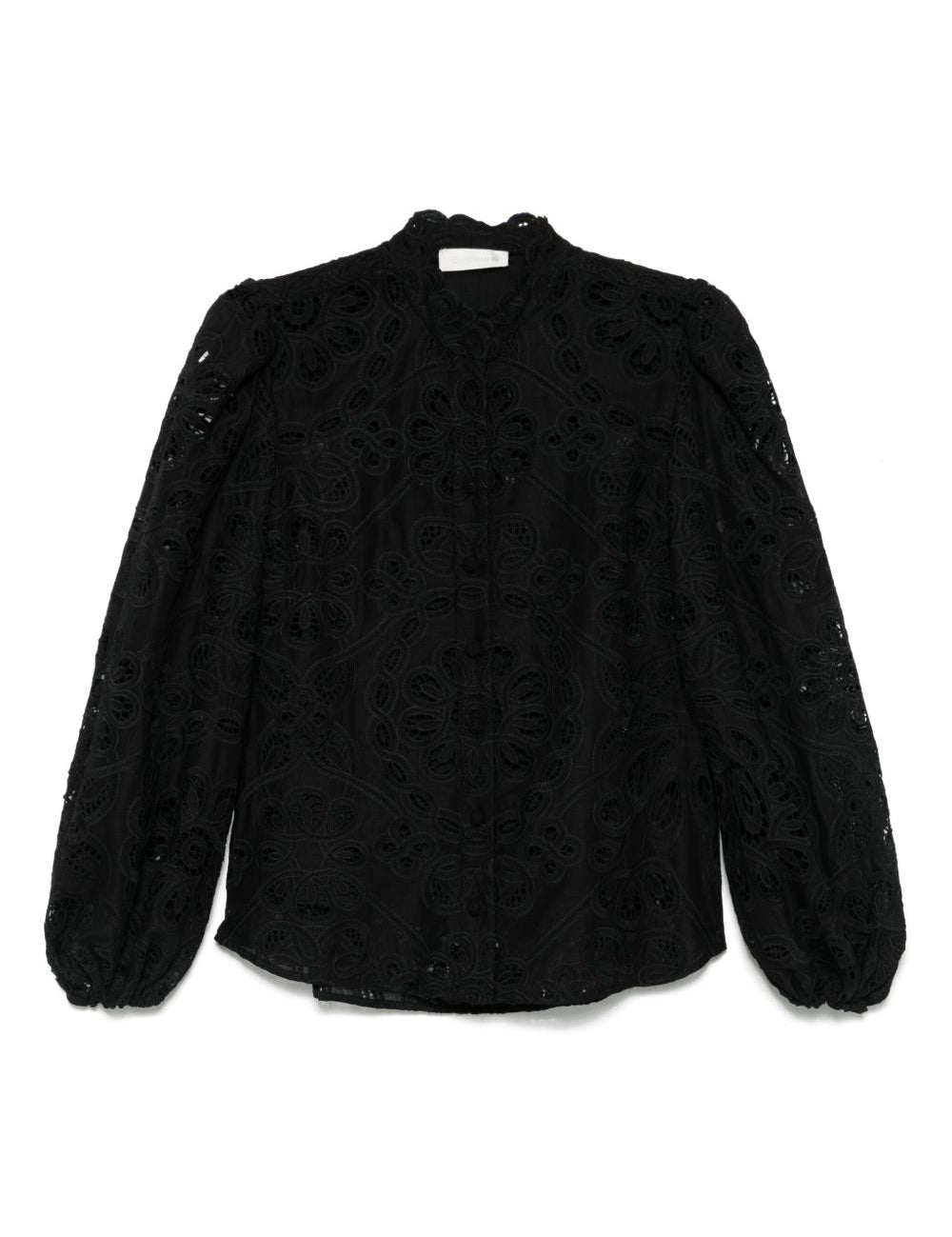 Blusa Rhiannon in pizzo in nero Zimmermann - donna 
