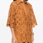 Tunica in pizzo  in arancione Zimmermann - donna 