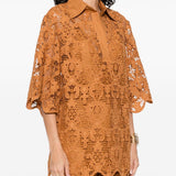 Tunica in pizzo  in arancione Zimmermann - donna 