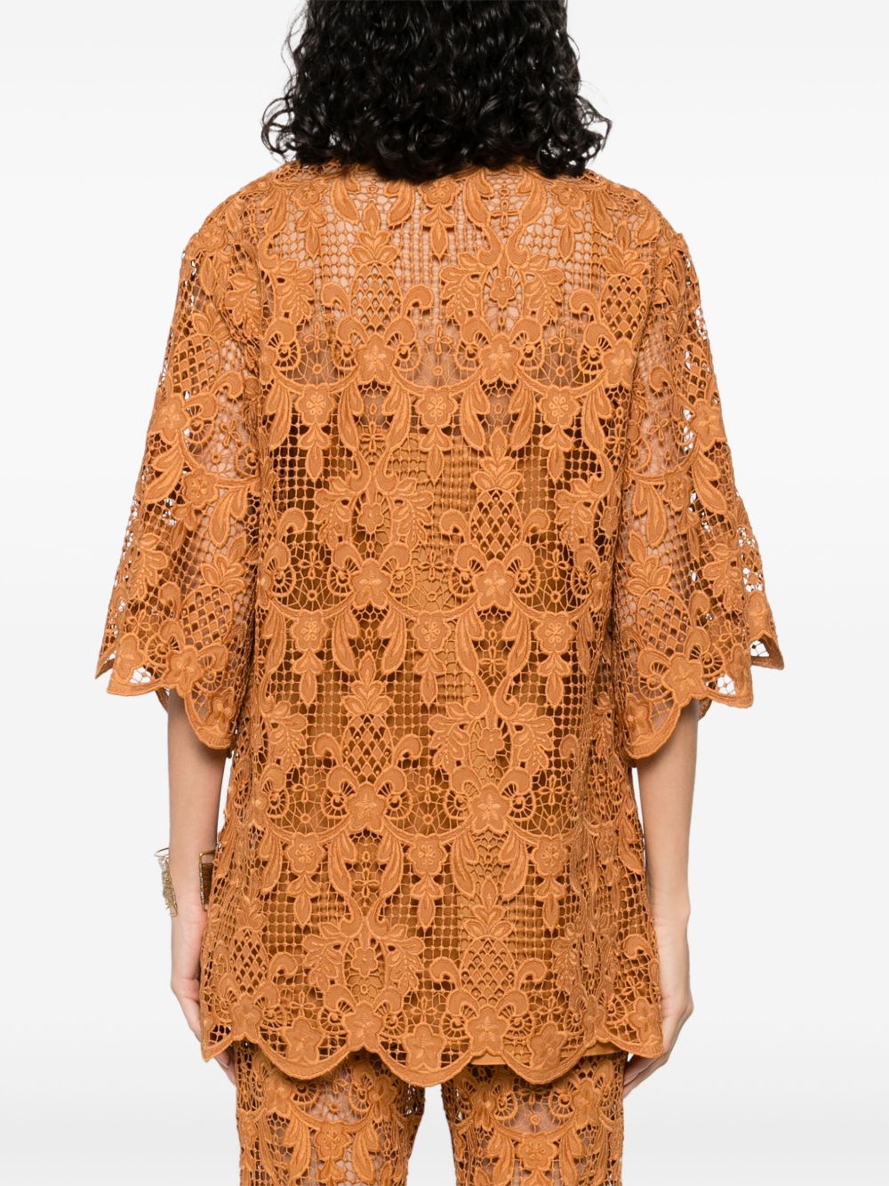 Tunica in pizzo  in arancione Zimmermann - donna 