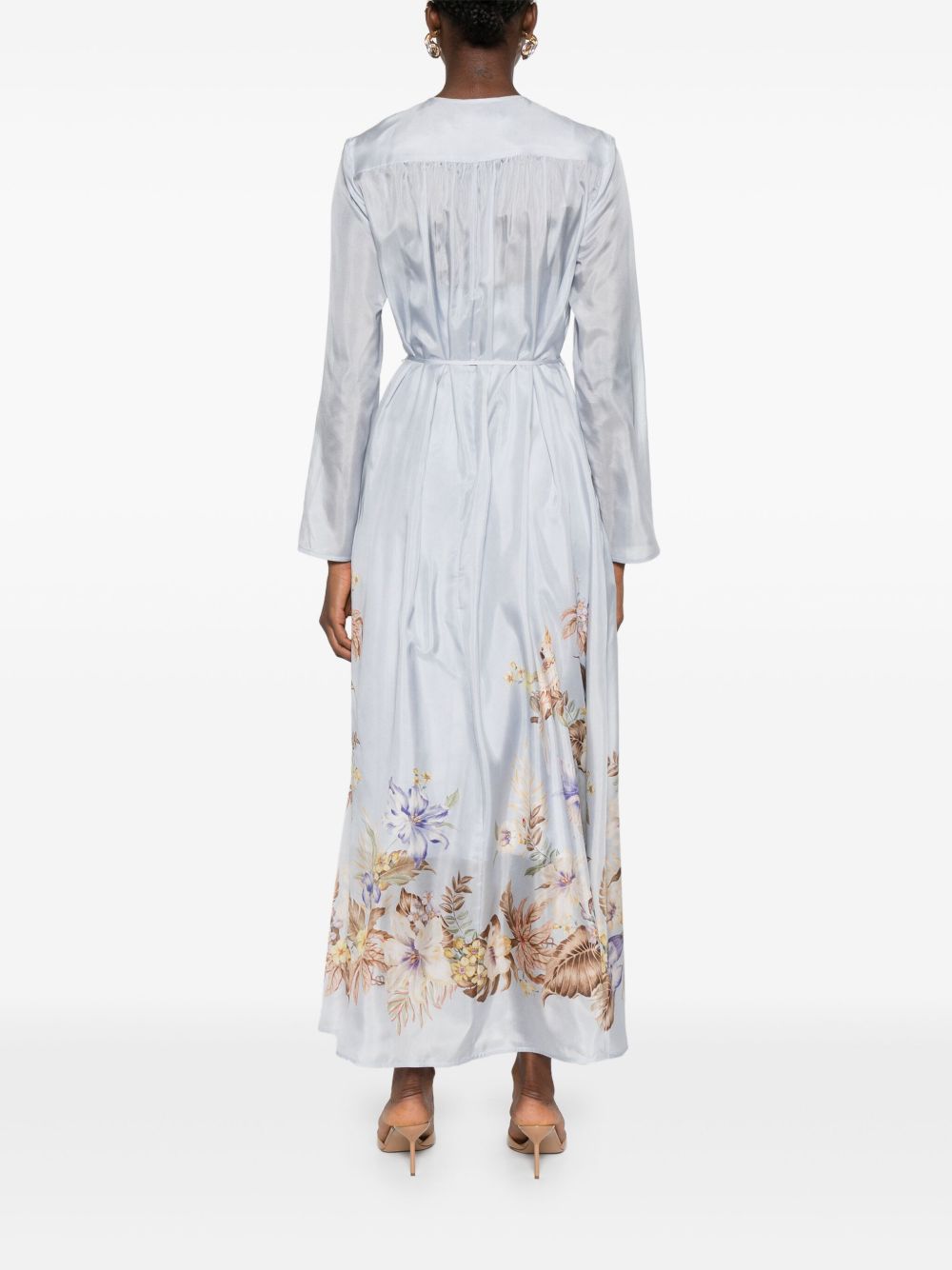 Abito lungo Coco Billow in azzurro Zimmermann - donna 