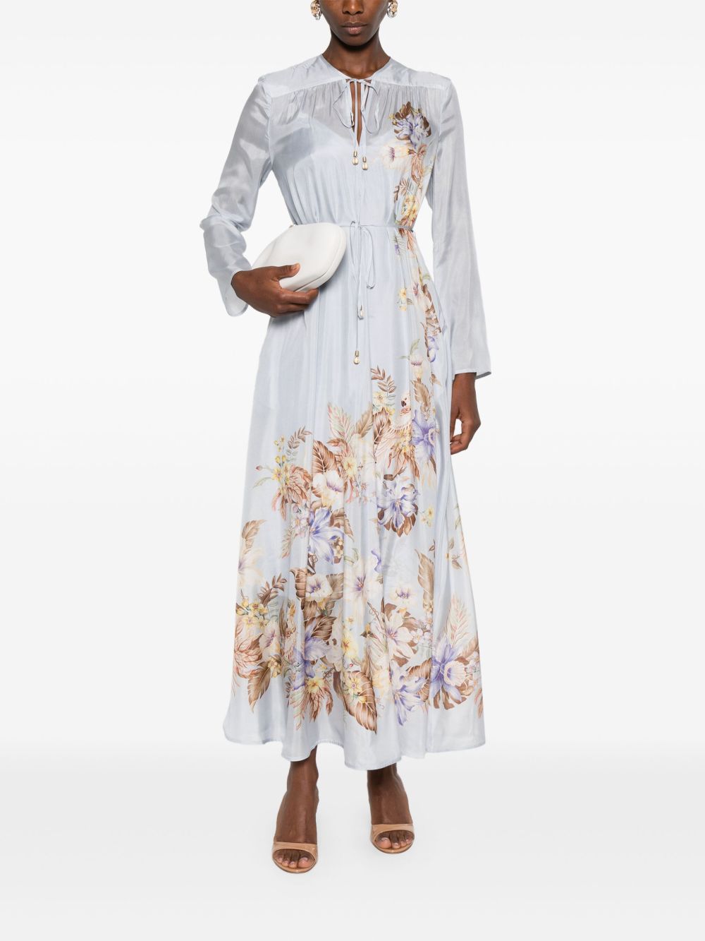 Abito lungo Coco Billow in azzurro Zimmermann - donna 