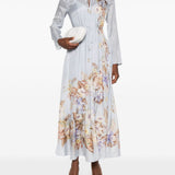 Abito lungo Coco Billow in azzurro Zimmermann - donna 