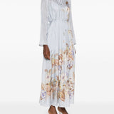 Abito lungo Coco Billow in azzurro Zimmermann - donna 