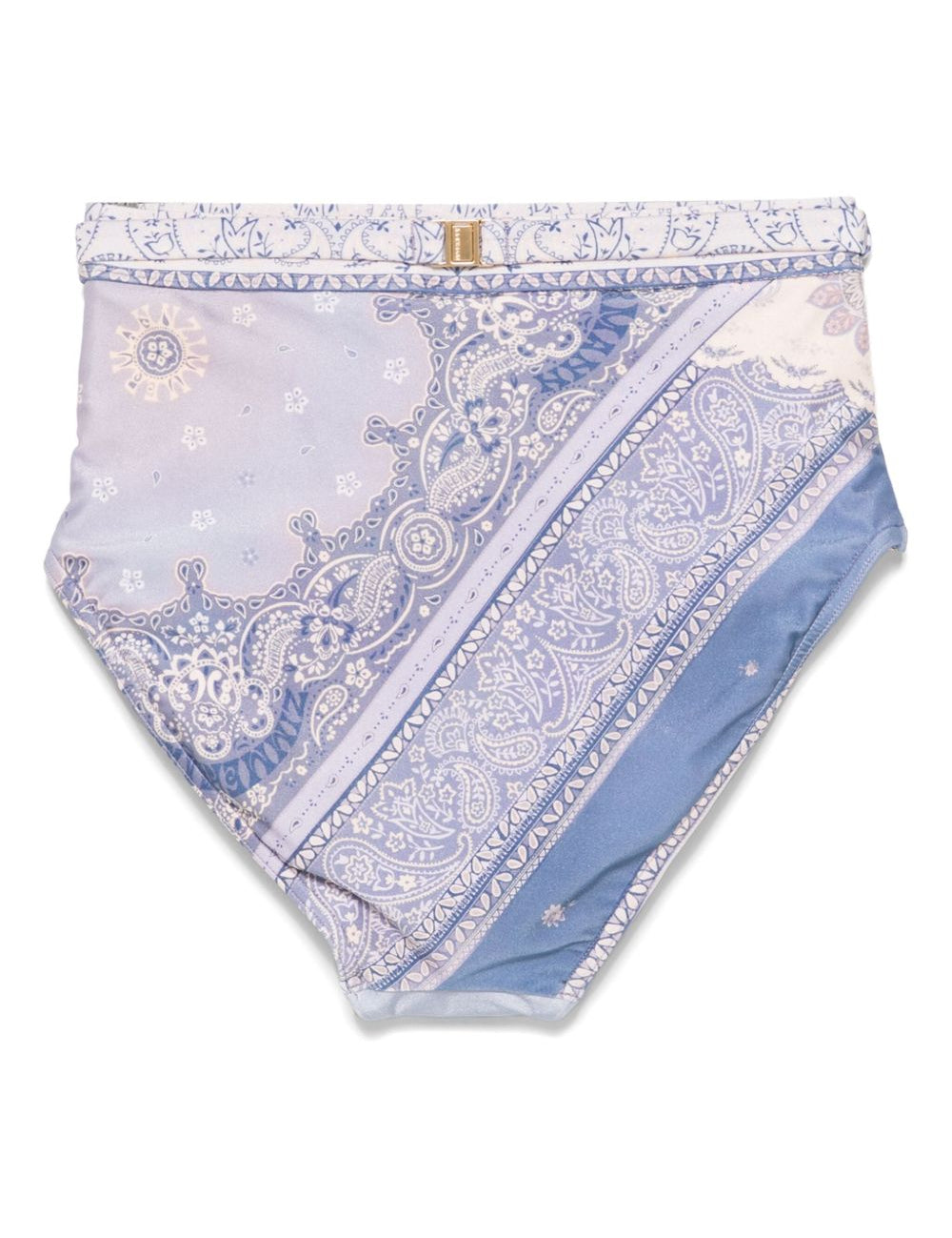 Slip bikini lucky a vita alta  in celeste Zimmermann - donna 