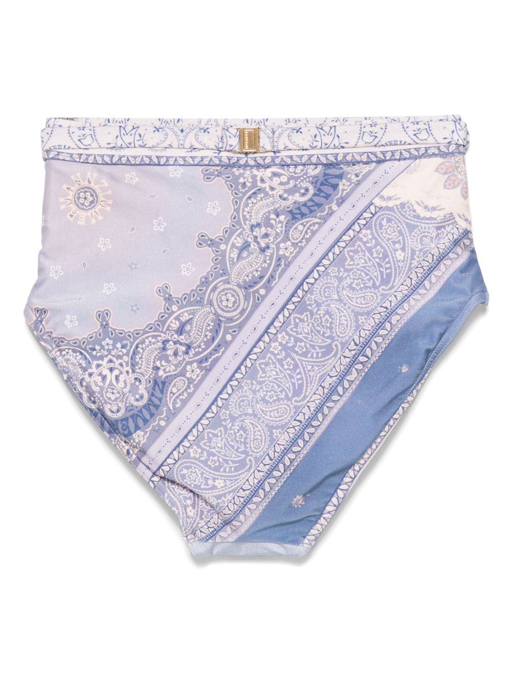 Slip bikini lucky a vita alta  in celeste Zimmermann - donna 
