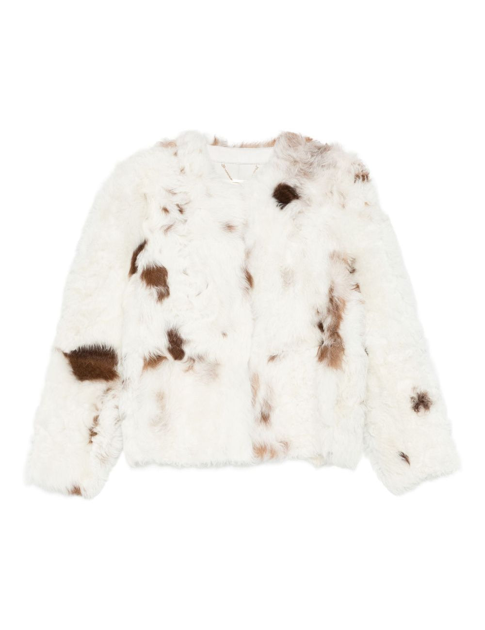 Giacca in shearling hypnotic spot color crema Zimmermann - donna 