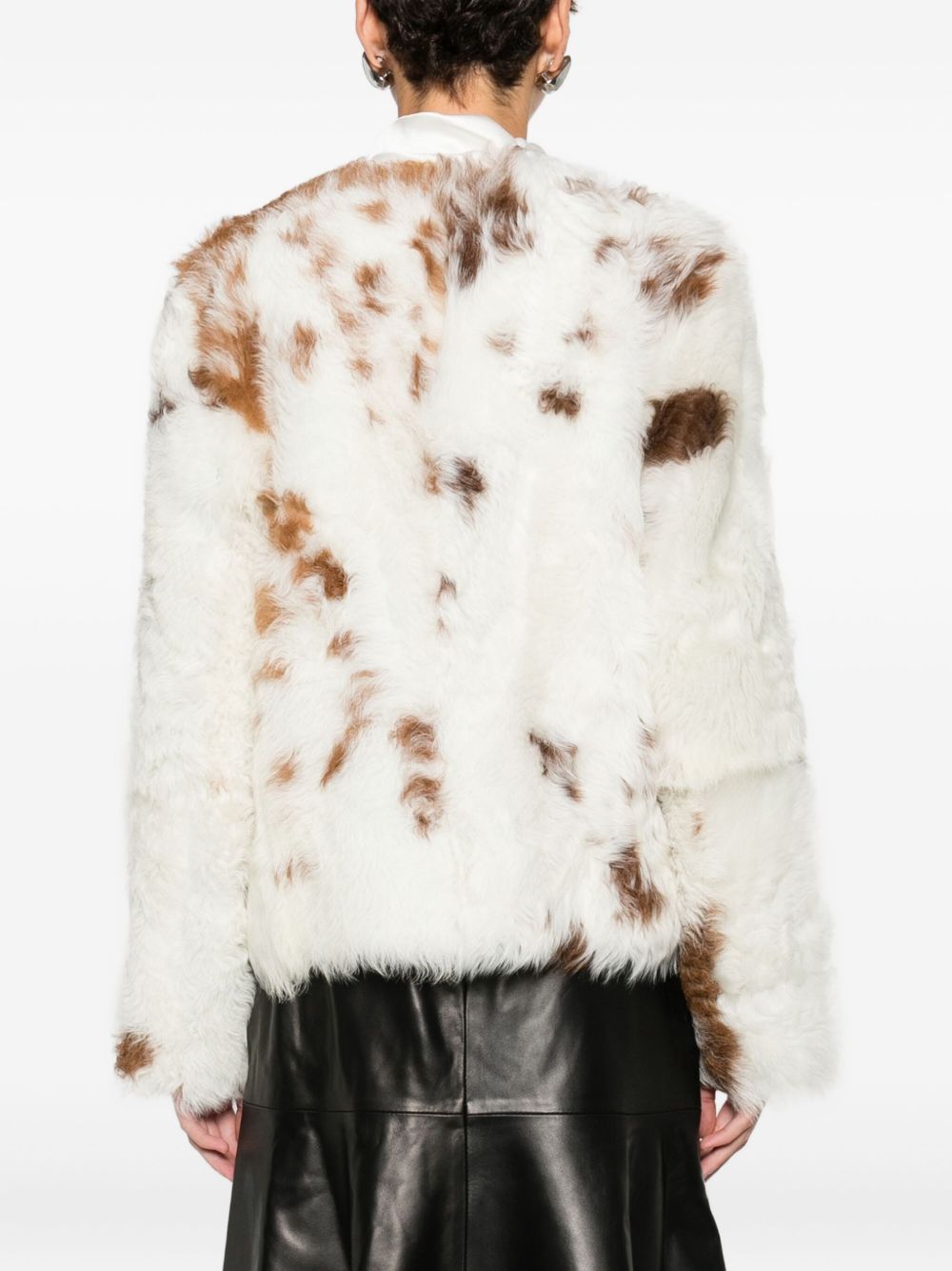 Giacca in shearling hypnotic spot color crema Zimmermann - donna 