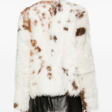 Giacca in shearling hypnotic spot color crema Zimmermann - donna 