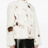 Giacca in shearling hypnotic spot color crema Zimmermann - donna 