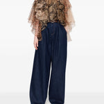 Blusa con stampa in marrone Zimmermann - donna 