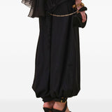 Blusa con volant e decorazioni floreali in nero Zimmermann - donna 