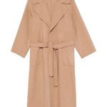 Cappotto ampio in lana vergine in beige 's maxmara - donna 