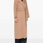 Cappotto ampio in lana vergine in beige 's maxmara - donna 