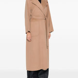 Cappotto ampio in lana vergine in beige 's maxmara - donna 