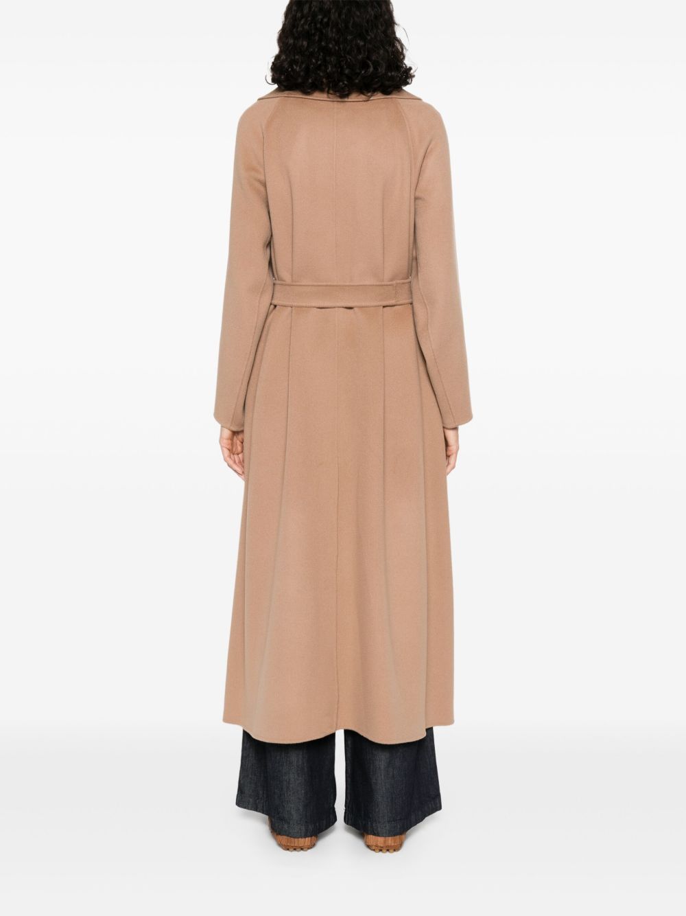 Cappotto ampio in lana vergine in beige 's maxmara - donna 