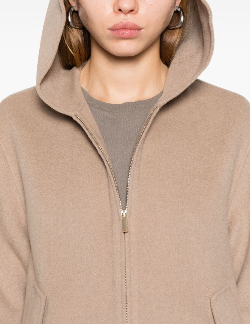 Felpa in lana double roland in beige 's maxmara - donna 
