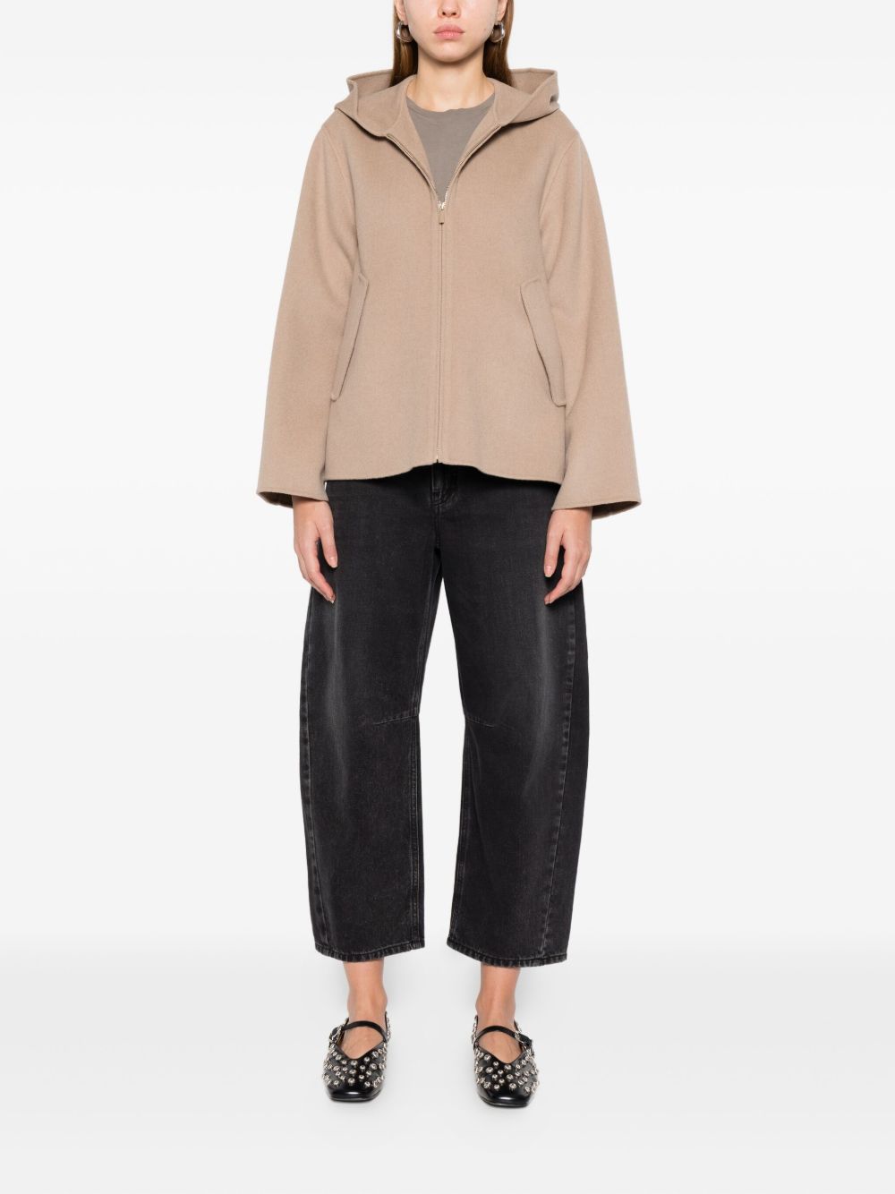 Felpa in lana double roland in beige 's maxmara - donna 