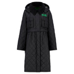 Giacca trapuntata lunga con peplo Barbour x Ganni - donna 