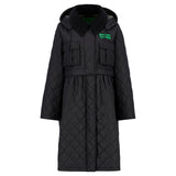 Giacca trapuntata lunga con peplo Barbour x Ganni - donna 