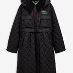 Giacca trapuntata lunga con peplo Barbour x Ganni - donna 