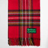 Sciarpa a quadri in rosso 