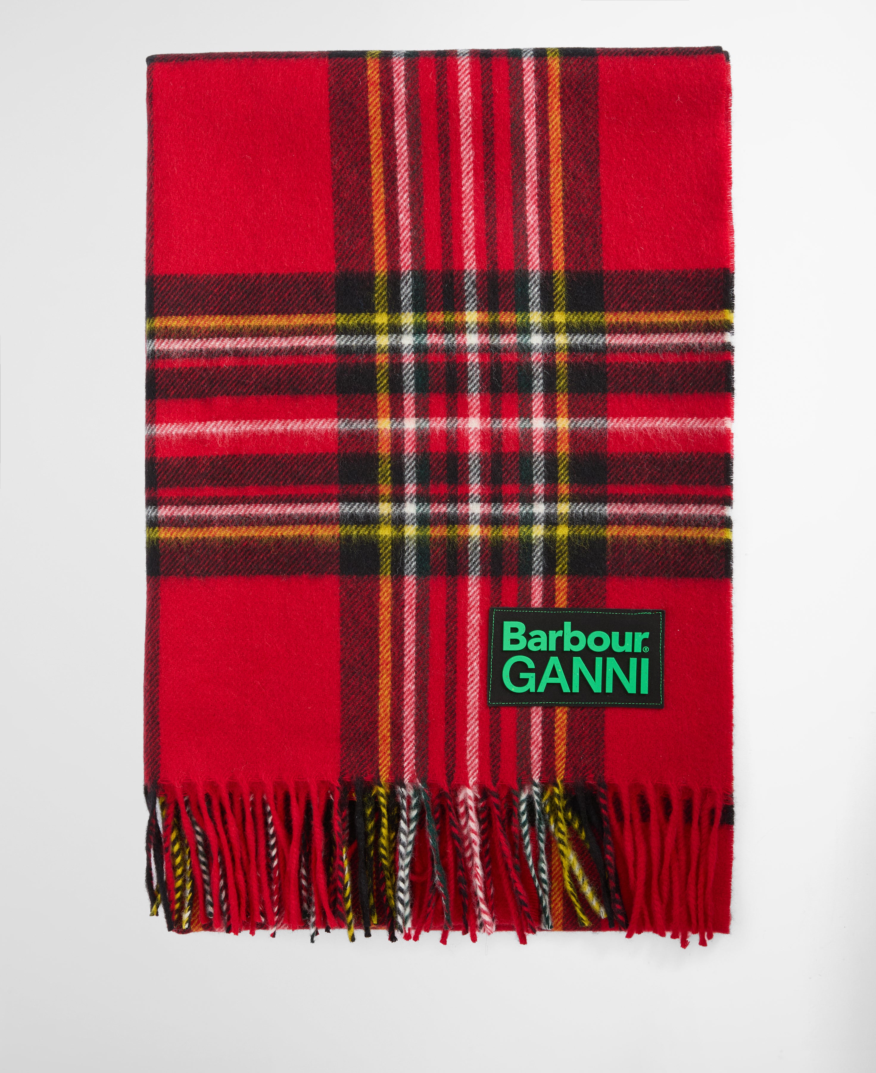 Sciarpa a quadri in rosso 