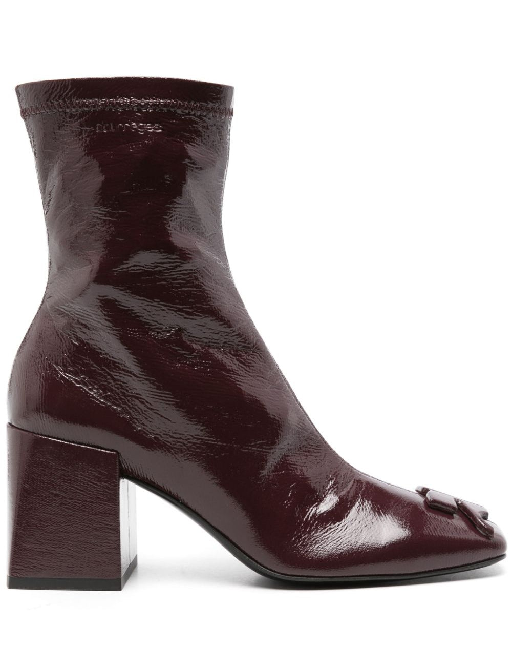 Stivaletti70mm in bordeaux di Courrèges - donna 