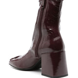 Stivaletti70mm in bordeaux di Courrèges - donna 