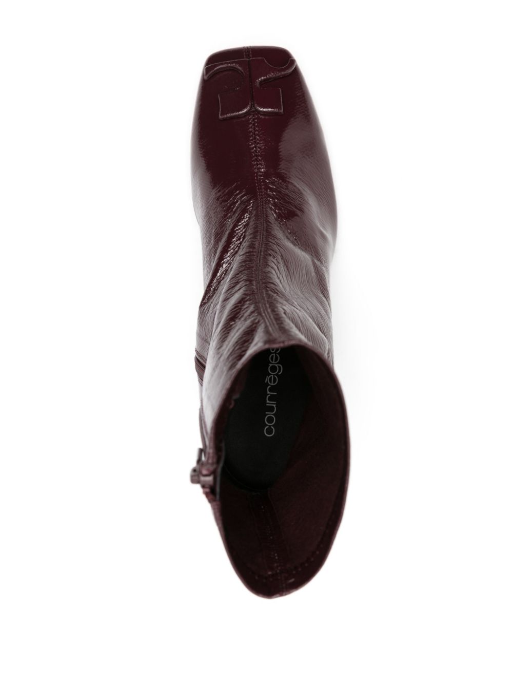 Stivaletti70mm in bordeaux di Courrèges - donna 