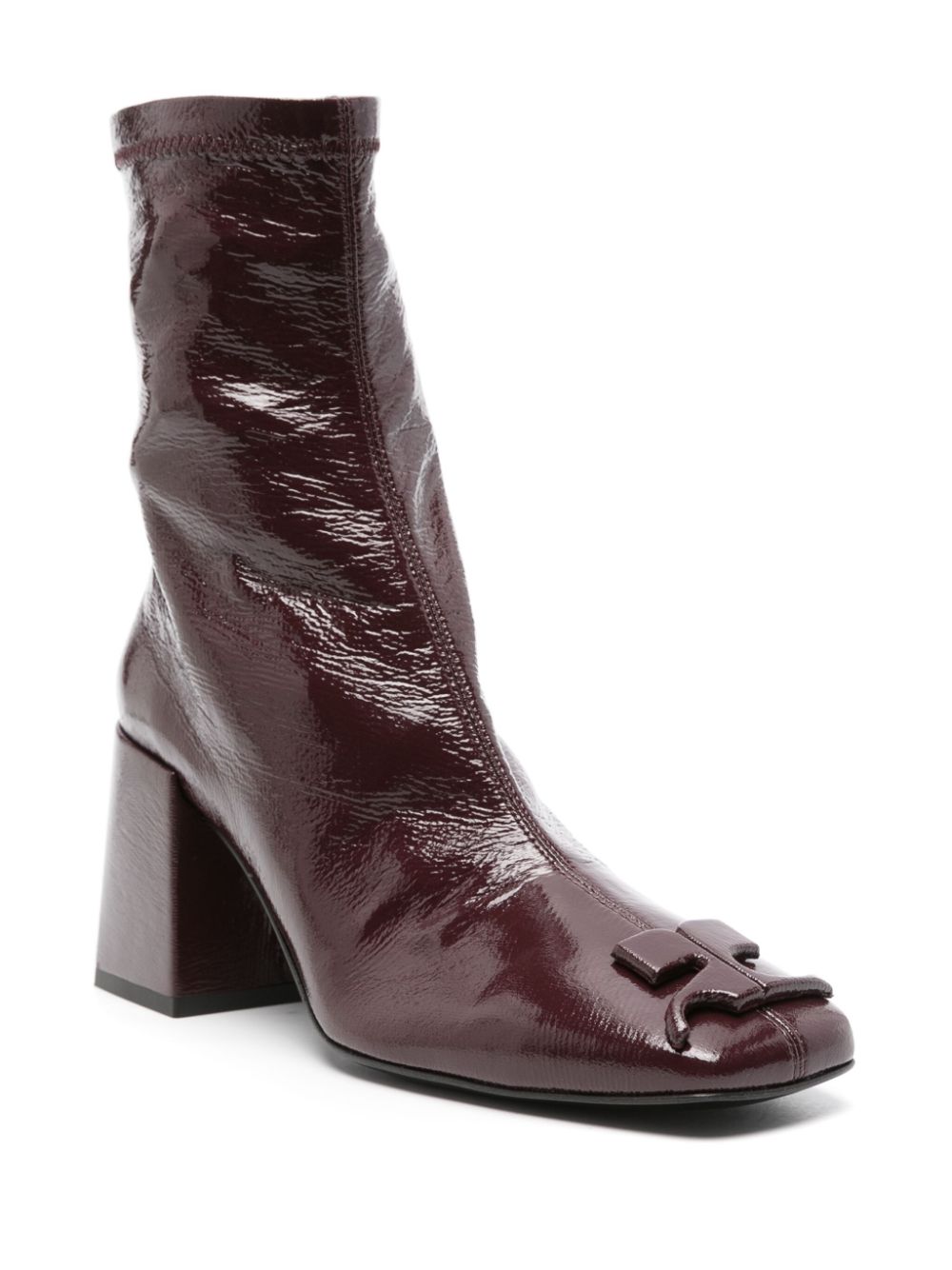 Stivaletti70mm in bordeaux di Courrèges - donna 