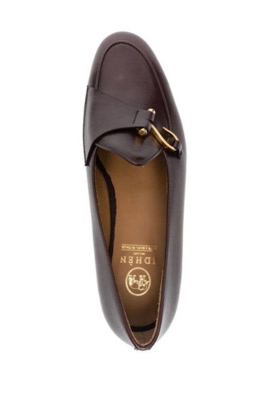 Mocassini comporta in pelle in marrone Edhèn milano - uomo 