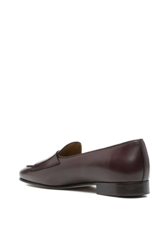 Mocassini comporta in pelle in marrone Edhèn milano - uomo 