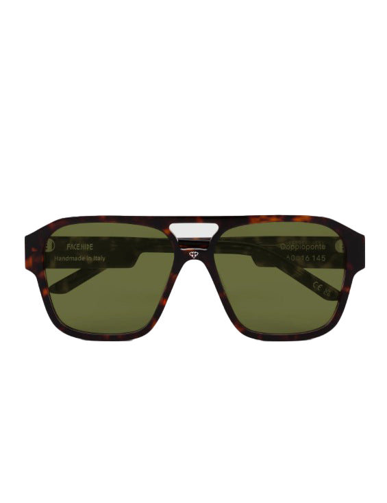 Occhiali da sole in acetato in marrone Face.hide - unisex<BR/><BR/> 