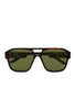 Brown acetate Face.hide sunglasses - unisex