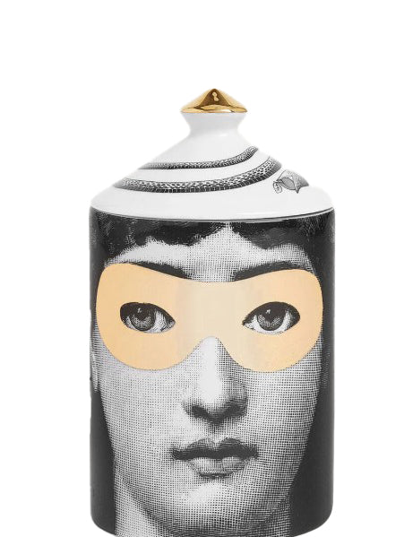 SE POI Candela profumata - Decoro Mascherina - Fragranza Frutto Proibito Fornasetti 