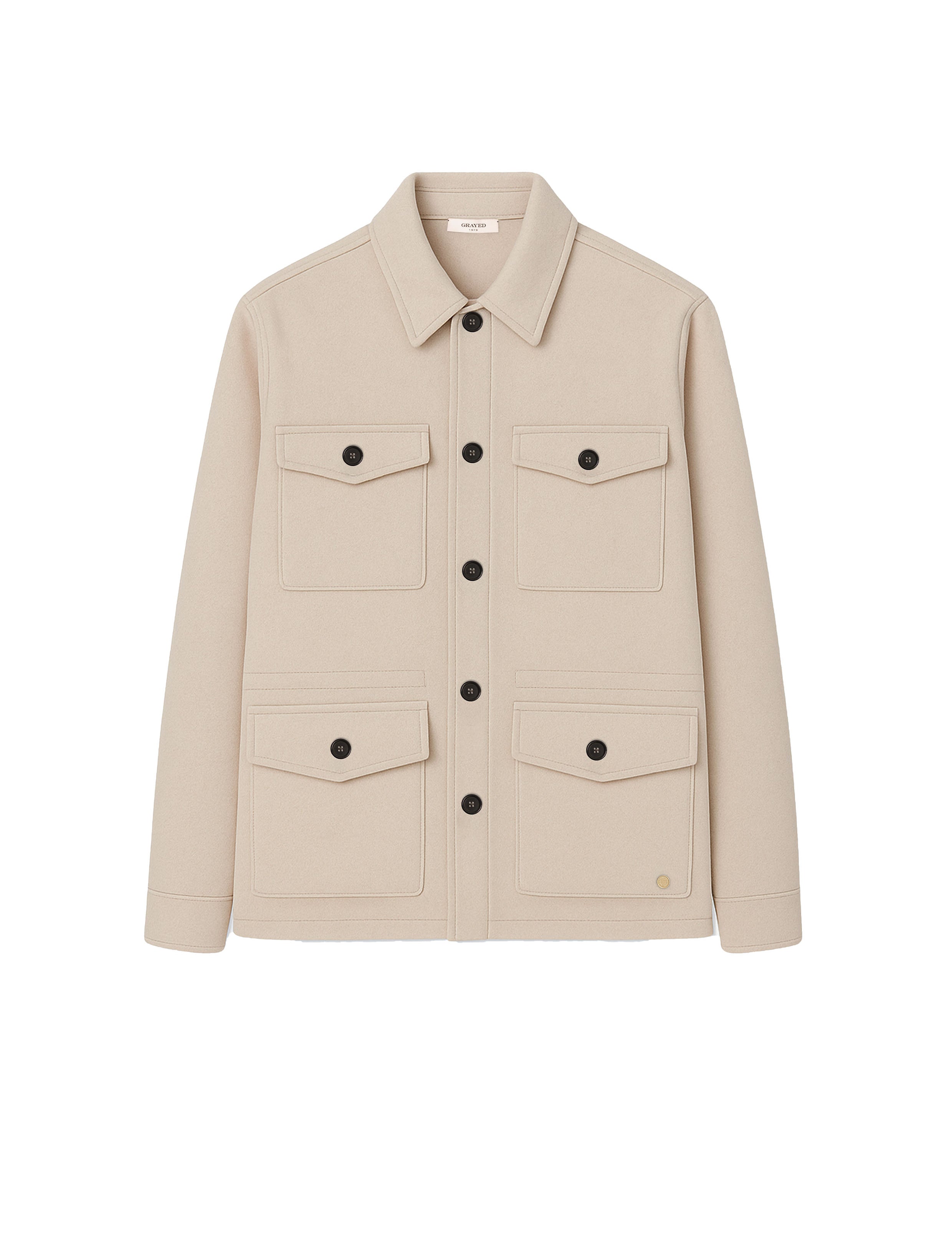 Giacca con tasche applicate in beige Grayed - uomo 