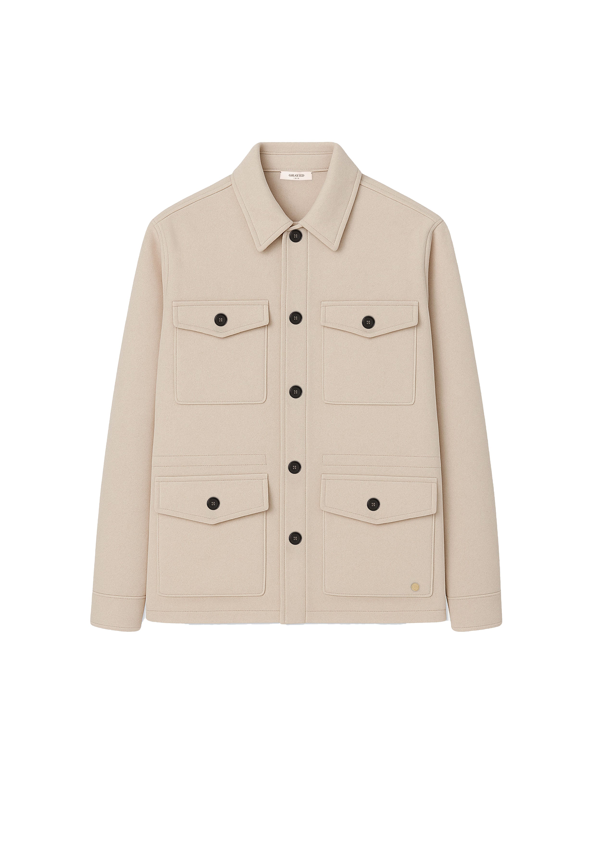 Giacca con tasche applicate in beige Grayed - uomo 