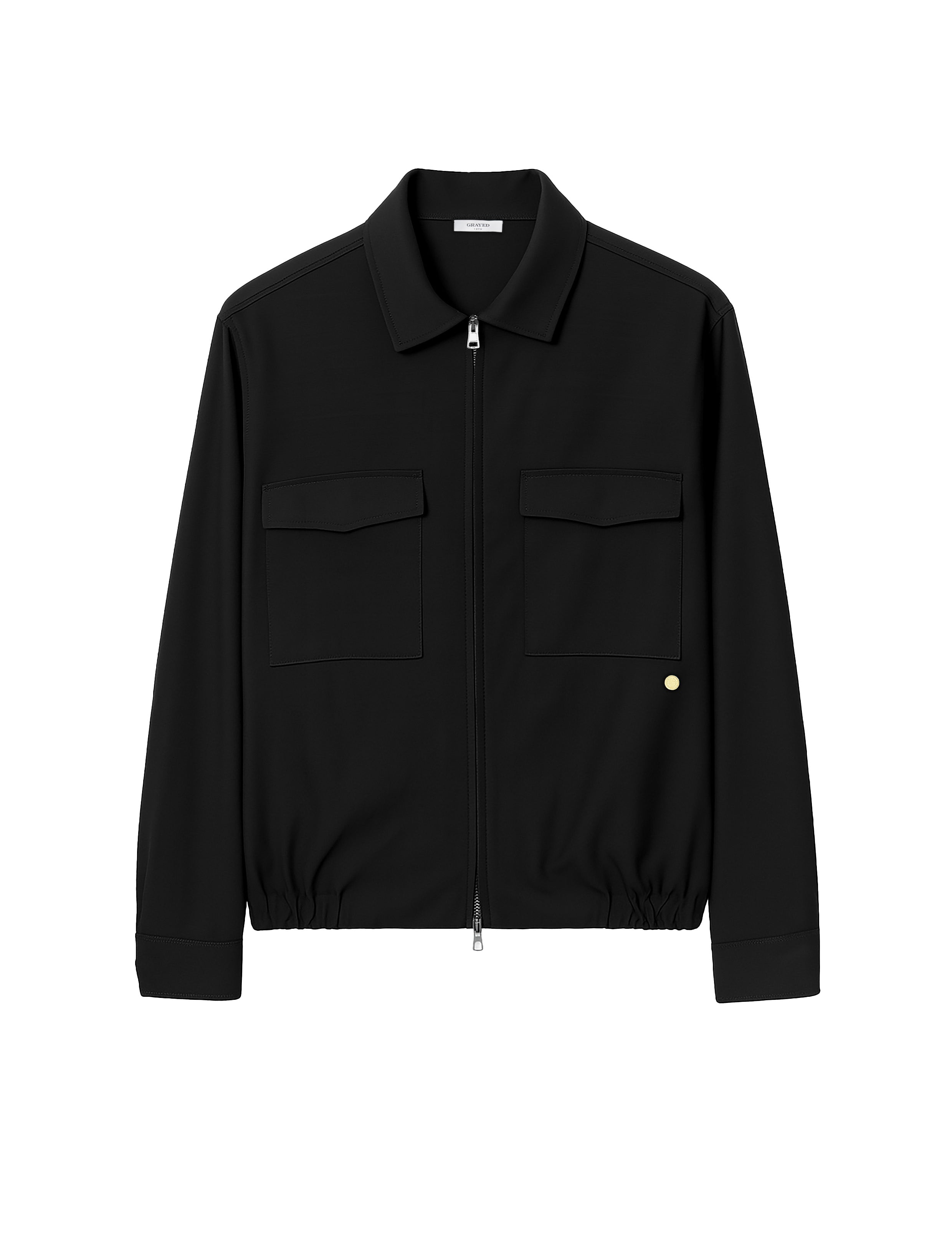 Giacca con zip in nero Grayed - uomo 