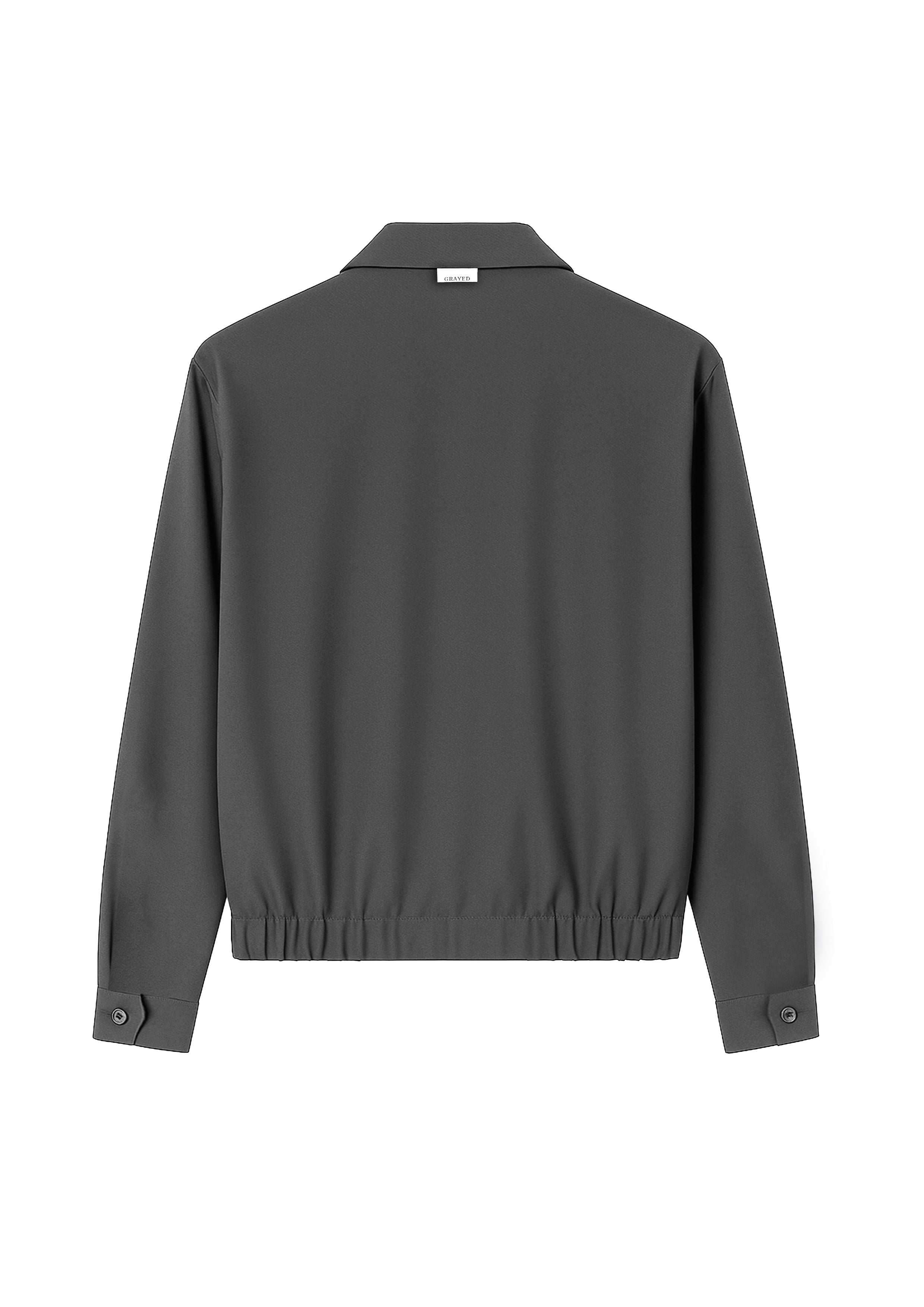 Giacca con zip in grigio Grayed - uomo 