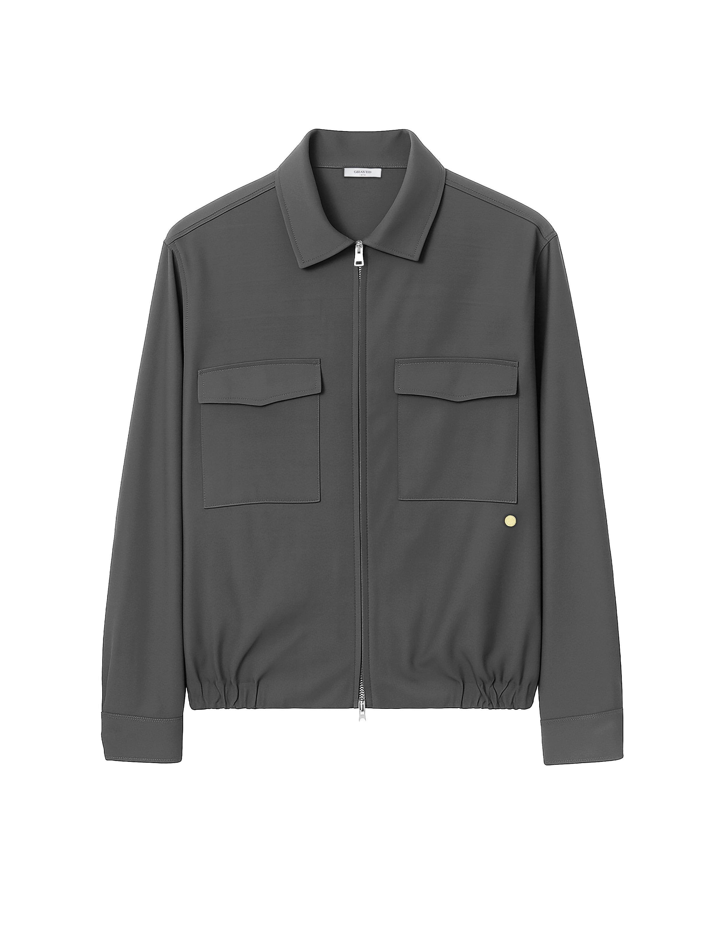 Giacca con zip in grigio Grayed - uomo 