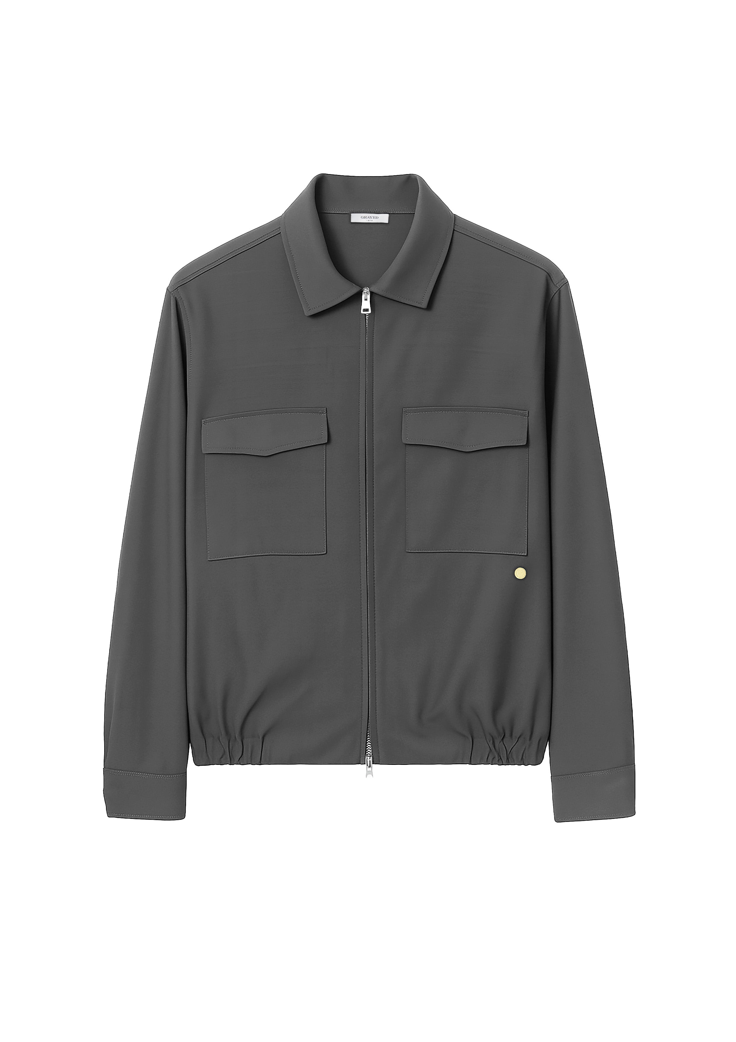 Giacca con zip in grigio Grayed - uomo 
