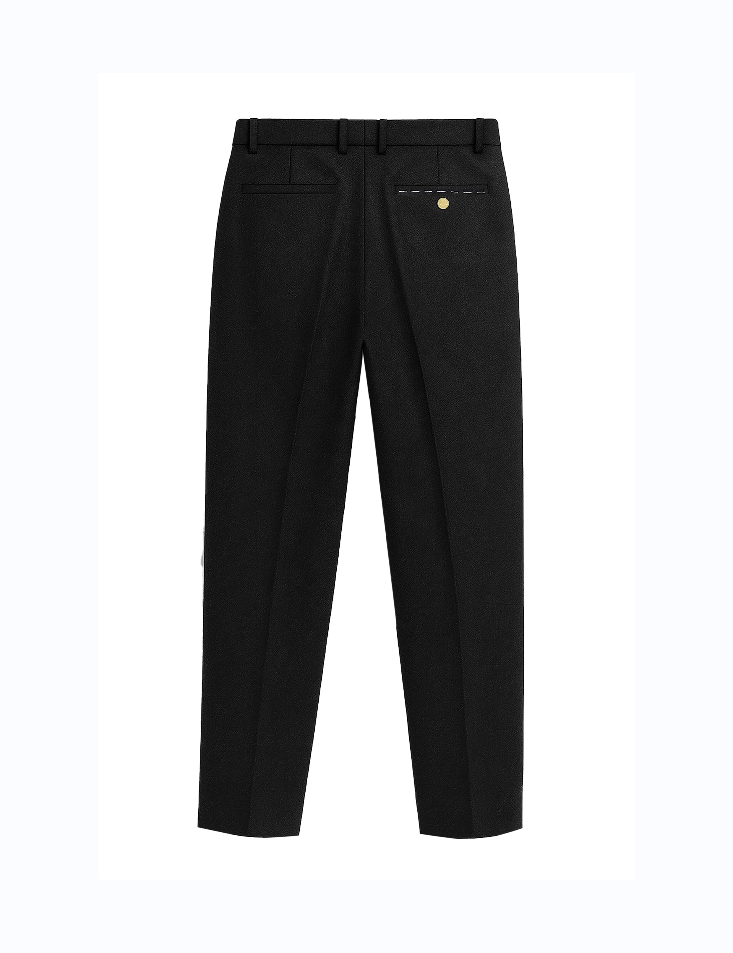 Pantaloni a gamba dritta albert in nero Grayed - uomo 