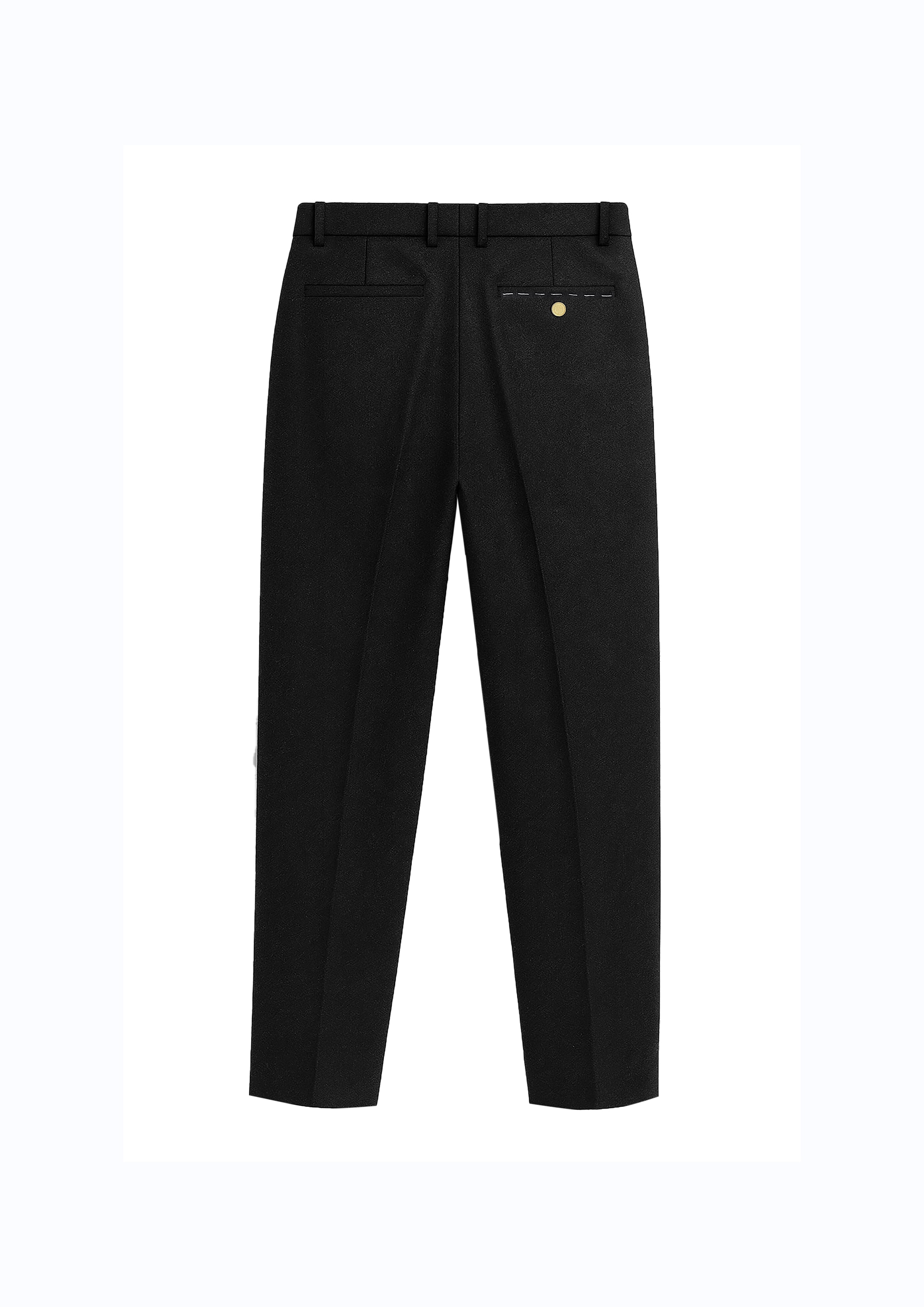Pantaloni a gamba dritta albert in nero Grayed - uomo 